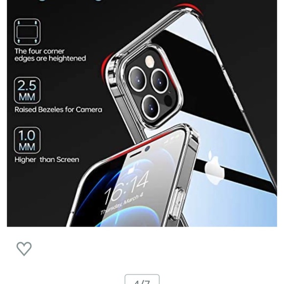 Clear iPhone 12 Pro Max Case - Picture 3 of 5